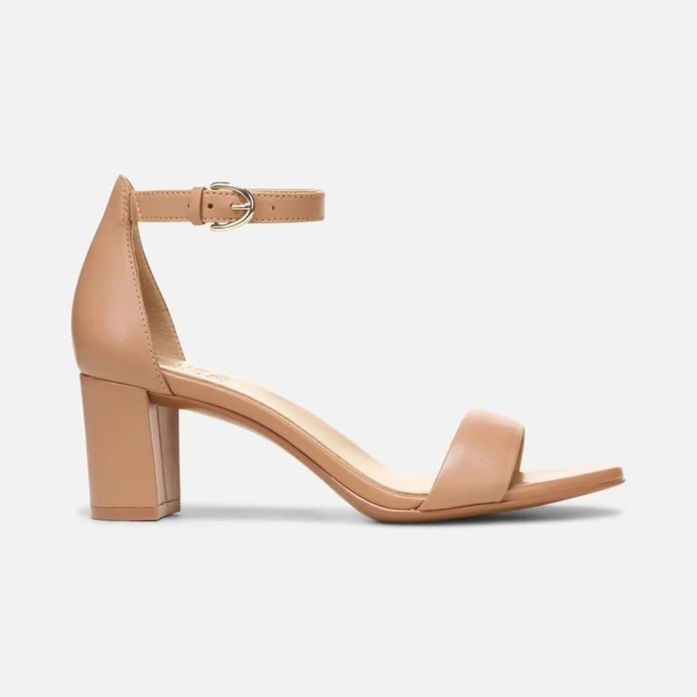 Naturalizer Vera Dress Sandal Size 9.5 Wide Frappe in box Leather Dress Sandal - Picture 2 of 11